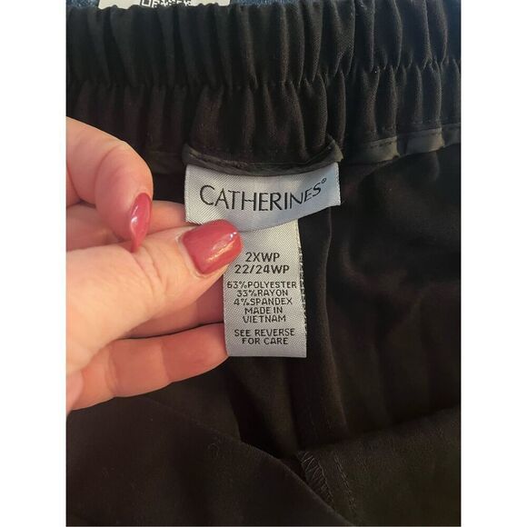 Catherine’s Refined Black Pull On Pants sz 2XWP NWT - Picture 9 of 9
